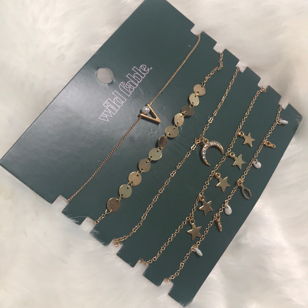 5 pc Choker Necklace Set